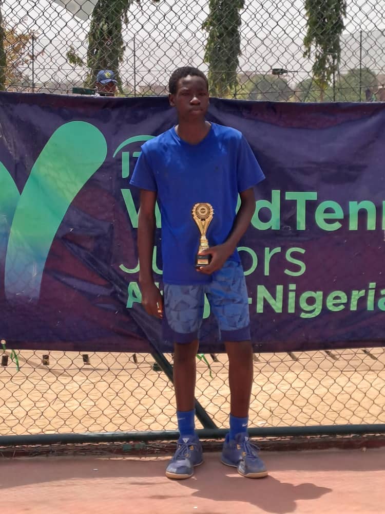 Seyi Ebenezer Ogunsakin, 15-year-old Nigerian junior tennis player from Ado Ekiti