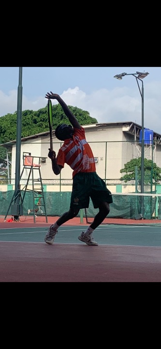 Mueez Owolabi, 19-year-old tennis player from Lagos, Nigeria